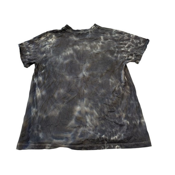 lululemon All Yours Boyfriend Tee Women's Cloud Wash Tie Dye Gray Short Sleeve - Picture 5 of 9